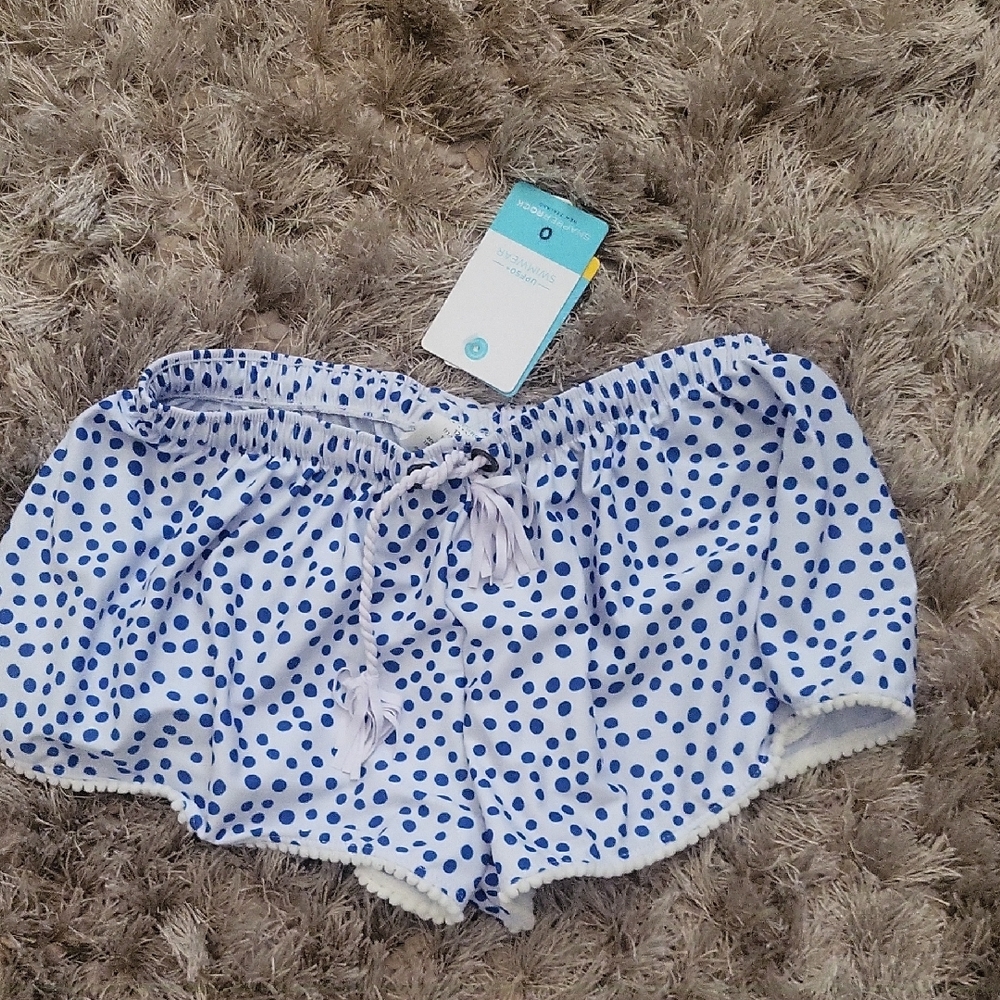 Blue Polka Dot Shorts